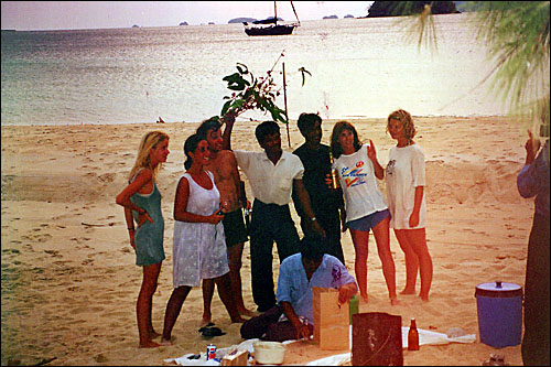 Barbeque with the sea gypsies -- Andamon Sea, Thailand