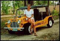Sabine with our Moke :: Cairns, Australia