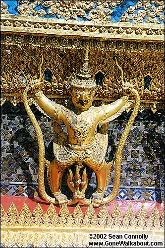 One of the statues around Wat Pra Keo -- Bangkok, Thailand
