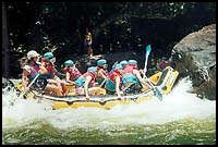 Oops! Didn't see that rock in our way! :: White Water Rafting, Tully River, Australia
