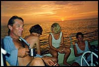Sunset from the Wot Yot :: Andamon Sea, Thailand
