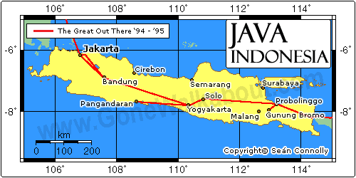 Java, Indonesia Map