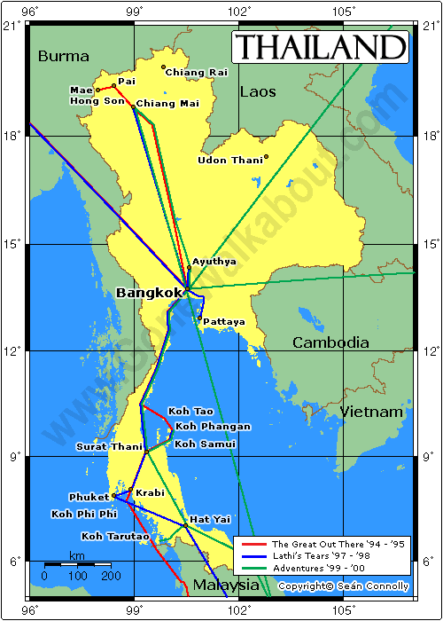 Thailand Map