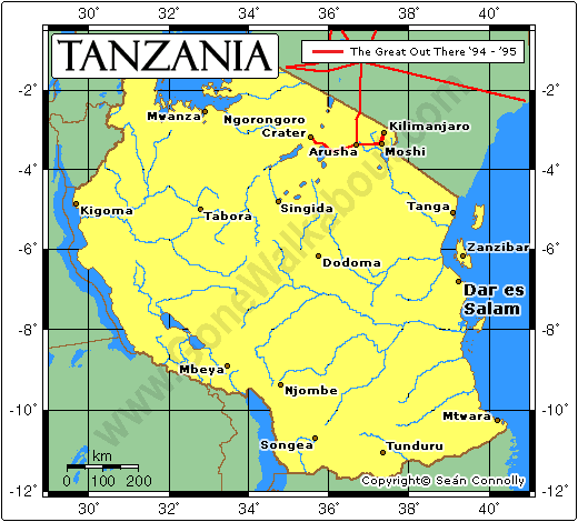 Tanzania Map