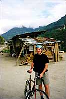 High-tech bike repair :: Banos, Ecuador