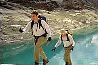 Ernie and Justin at Cuillicocha Lake :: Cordillera Blanca, Peru