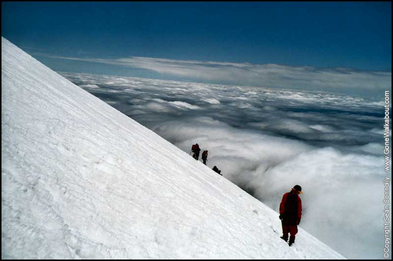 Descending Vulcan Villarica -- Pucon, Chile