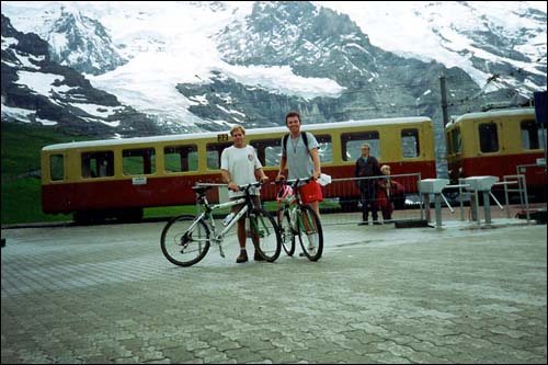 Bob and I at the top of Jungfraujoch -- Interlaken, Switzerland